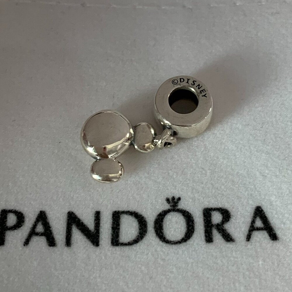 New Authentic Pandora Disney Solid Mickey Icon Da… - image 2